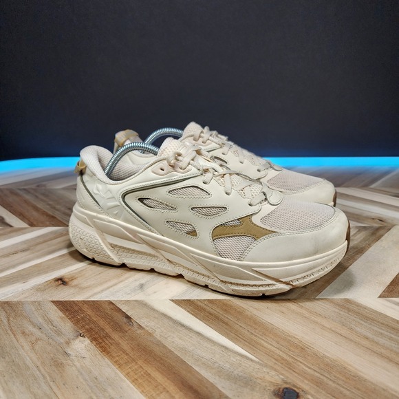 Hoka One One Shoes - Hoka U Clifton L Athletics Vanilla Wheat‎ Shoes 1160050 VLW Women US 11.5 M 10.5